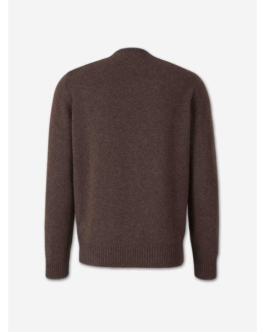 Santa Eulalia Brown Crew Neck Sweater for men