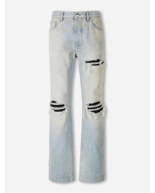 Amiri Blue Straight Flare Jeans for men