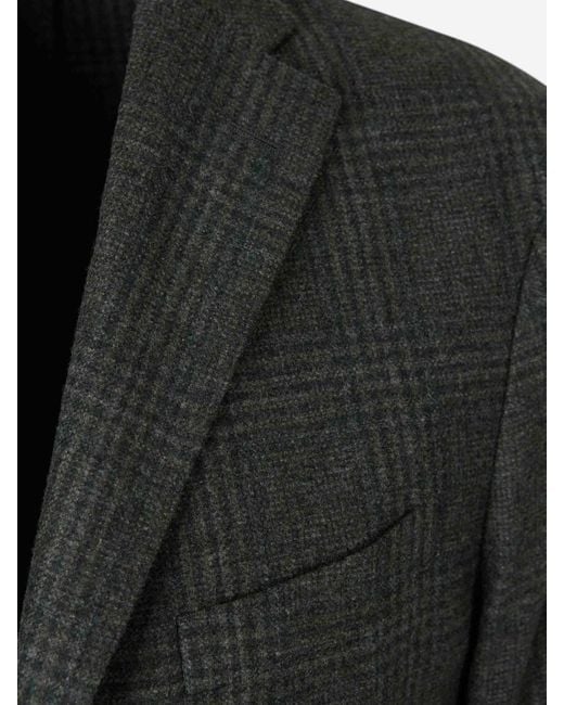 Boglioli Black Blazer Straight Wool for men