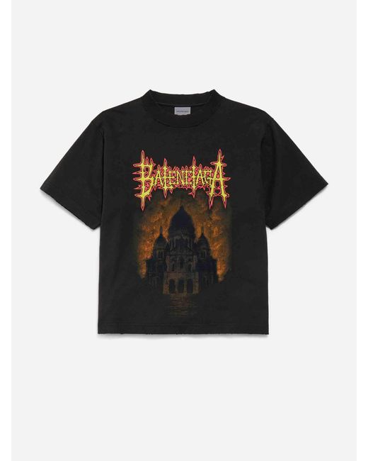 Balenciaga Black Sacré Cœur T-Shirt