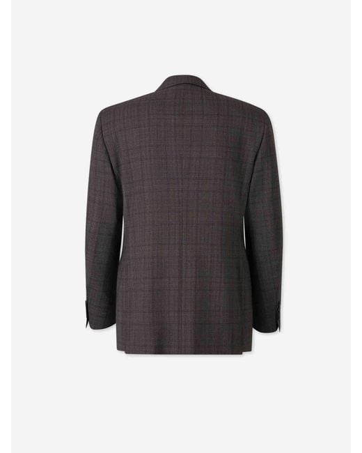 Canali Black Straight Wool Suit for men