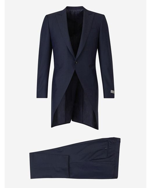 Canali Blue Wool Suit for men