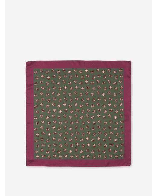 Santa Eulalia Green Printed Scarf for men