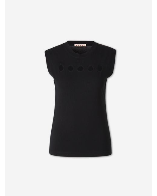Marni Black Top Cut Outs
