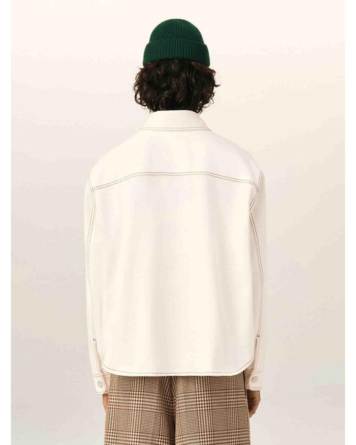 AMI Natural Cotton Overshirt for men