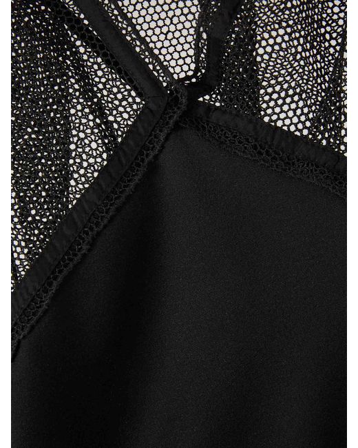 Victoria Beckham Black Maxi Mesh Dress