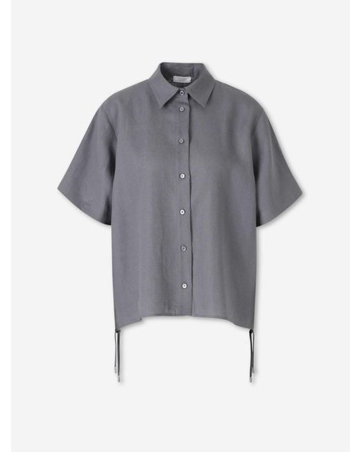 Peserico Gray Elegant Shirt