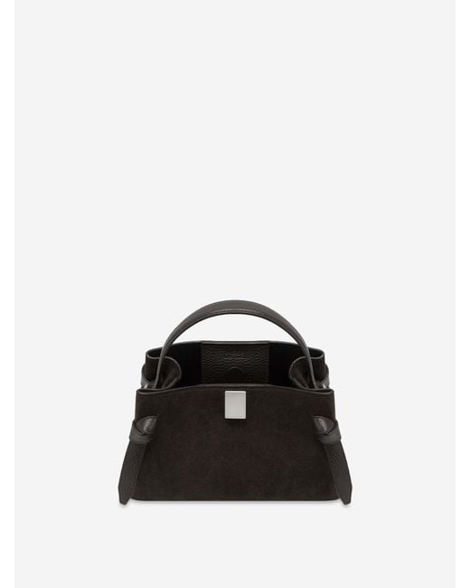 Yuzefi Black Gyoza Suede Bag