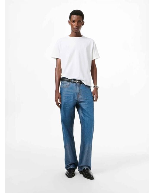 Our Legacy White Round Neck T-Shirt for men