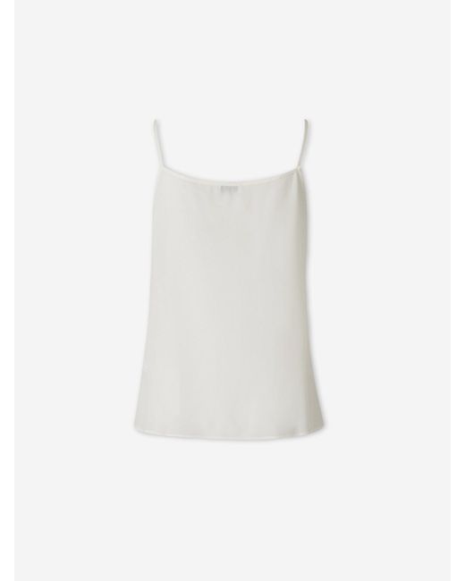 Peserico White Silk Tank Top