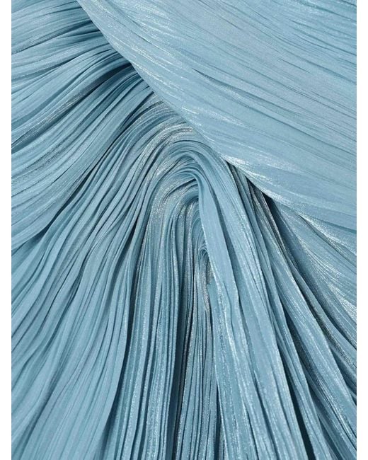 Marmar Halim Blue Draped Maxi Dress