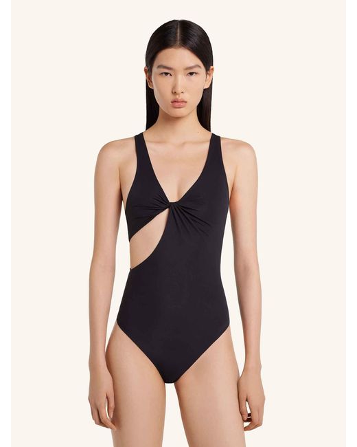Courreges Black Twist-Badeanzug
