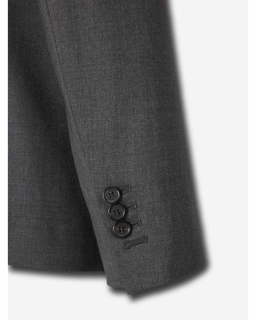 DSquared² Gray Straight Wool Suit for men