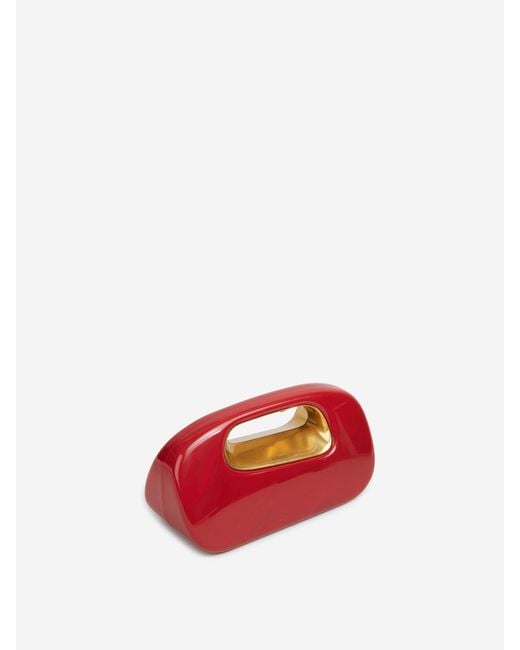 Cult Gaia Red Clutch Amara