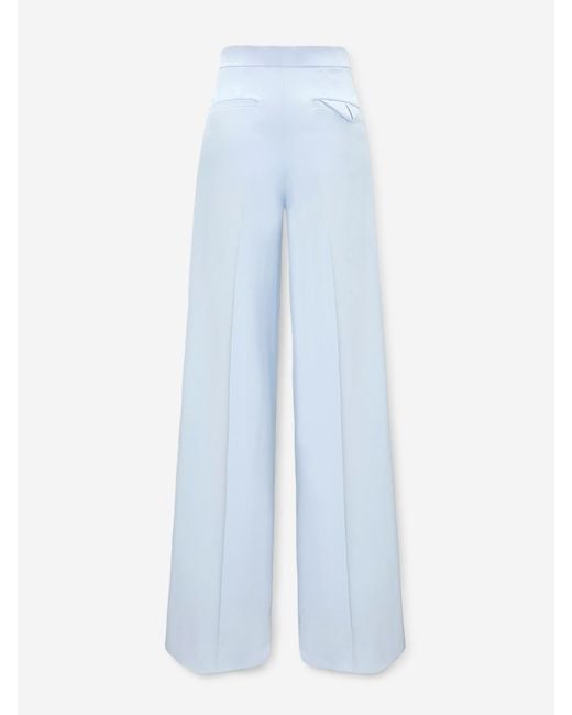 Dorothee Schumacher Blue Straight Wide Leg Trousers
