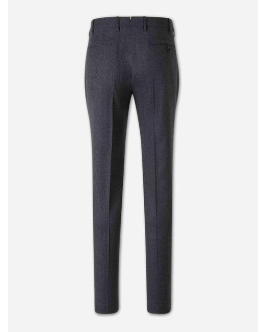 Berwich Blue Wool Dress Trousers for men