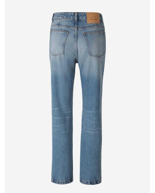 Jeans Straight Denim AMI de color Blue