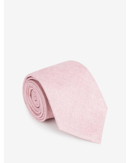 Bigi por Santa Eulalia Pink Wool Cashmere Tie for men