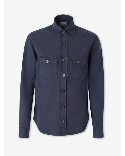 richard j. brown Blue Gary Overshirt for men