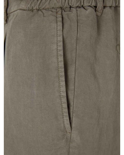 Santa Eulalia Gray Straight Leg Trousers With Pleats for men