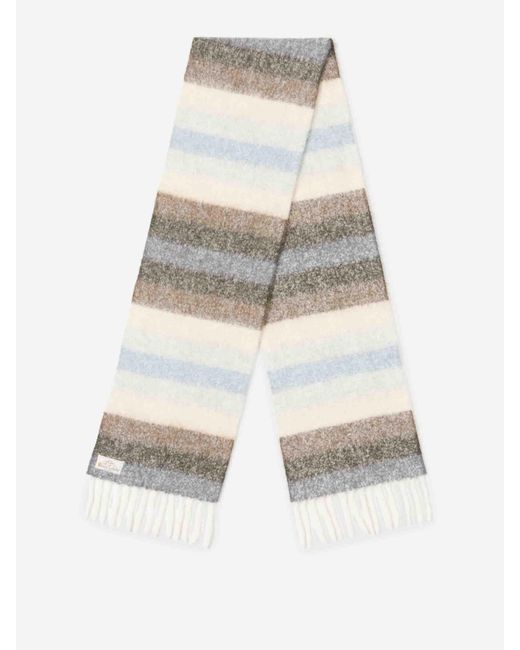 Santa Eulalia White Alpaca Scarf for men