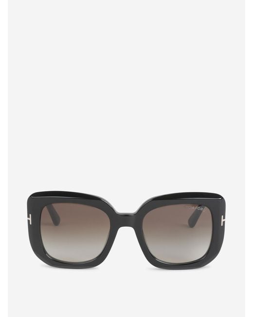 Tom Ford Gray Carla Square Sunglasses