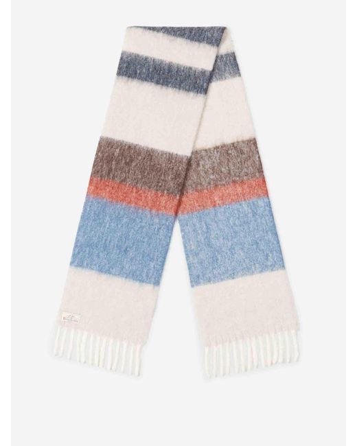 Santa Eulalia Blue Alpaca Scarf for men