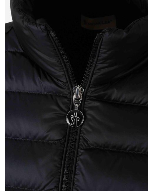 Cárdigan Acolchado Cremallera Moncler de color Black