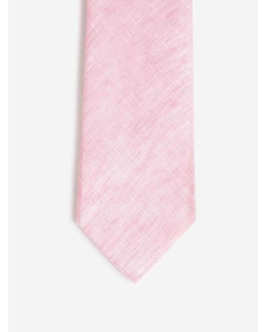 Santa Eulalia Pink Mottled Motif Tie for men