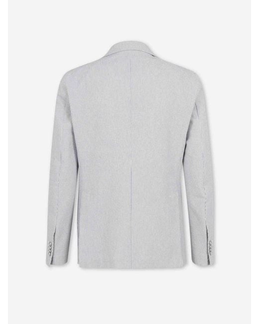 Tagliatore Gray Straight Cotton Suit for men