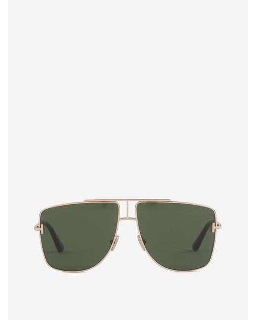 Tom Ford Green Aviator Sunglasses for men