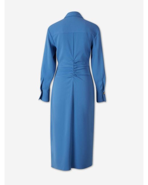 Veronica Beard Blue Loxley Shirt Dress