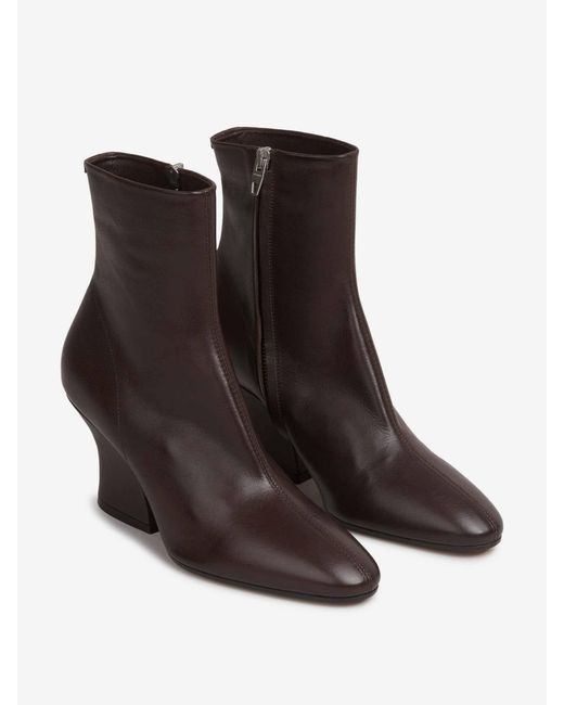 Jil Sander Brown Leather Boots