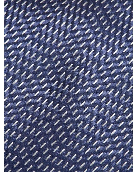 Brioni Blue Textured Tie for men