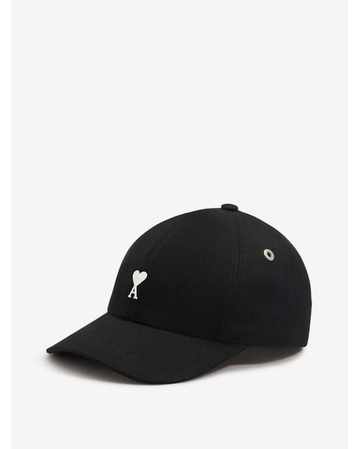 AMI Baumwoll-Logo-Kappe in Black für Herren