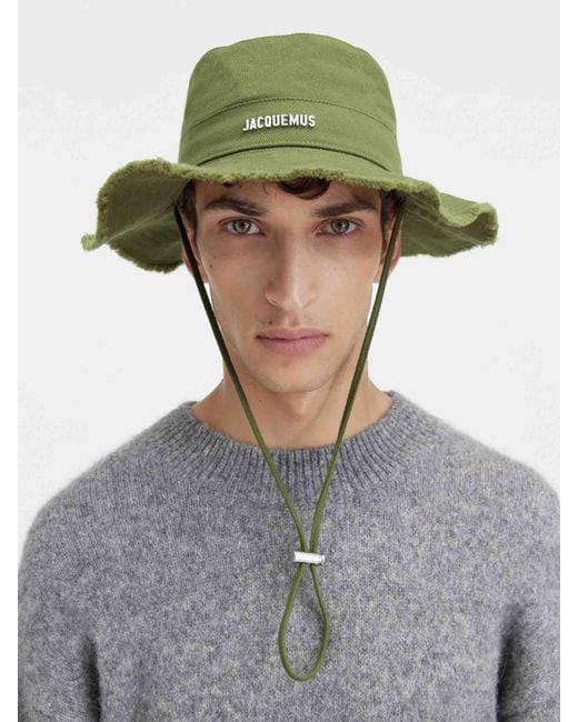 Cappello Le Bob Artichaut di Jacquemus in Green da Uomo