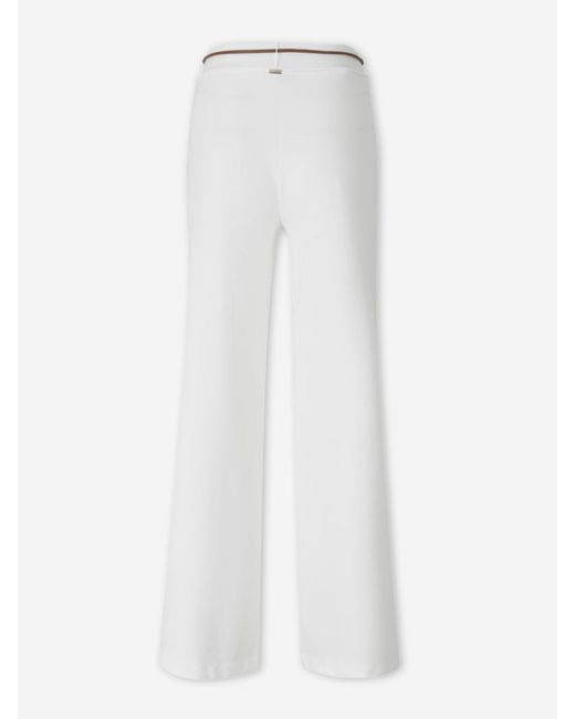 Herno White Dense Rome Trousers