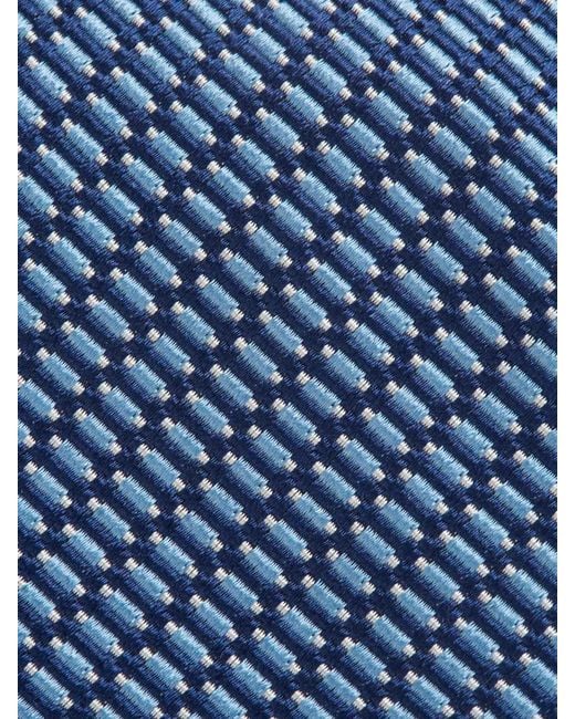 Brioni Blue Textured Tie for men