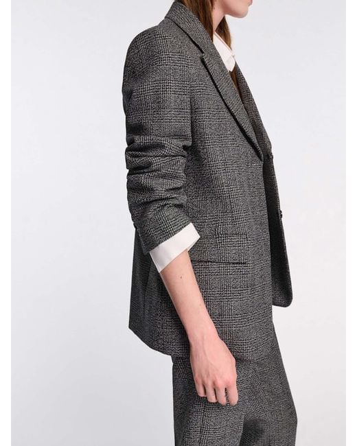 Dorothee Schumacher Gray Glen Wool Blazer
