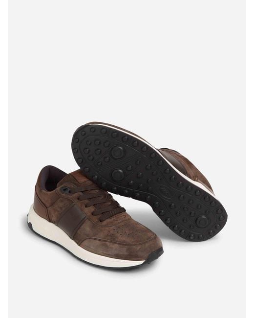 Tod's Brown Suede Sneakers for men