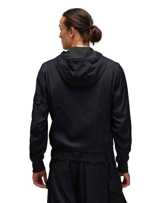 Y-3 Kapuzenpullover Aus Viskose in Black für Herren