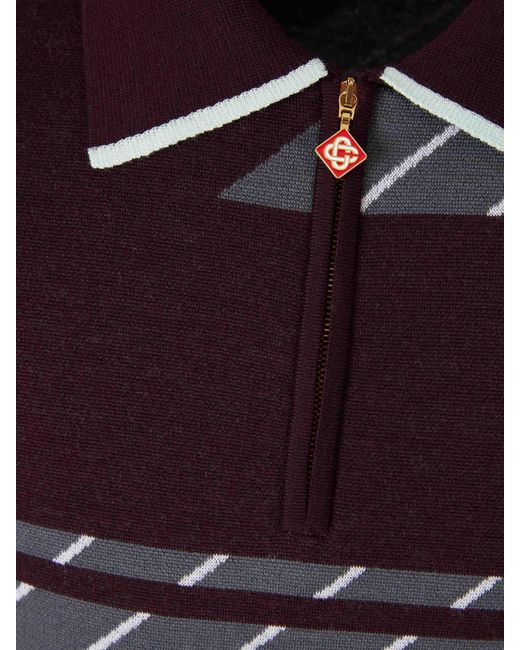 Casablanca Polo Strick Reißverschluss in Multicolor für Herren