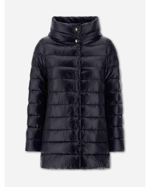 Herno Blue Amelia Short Puffer Jacket