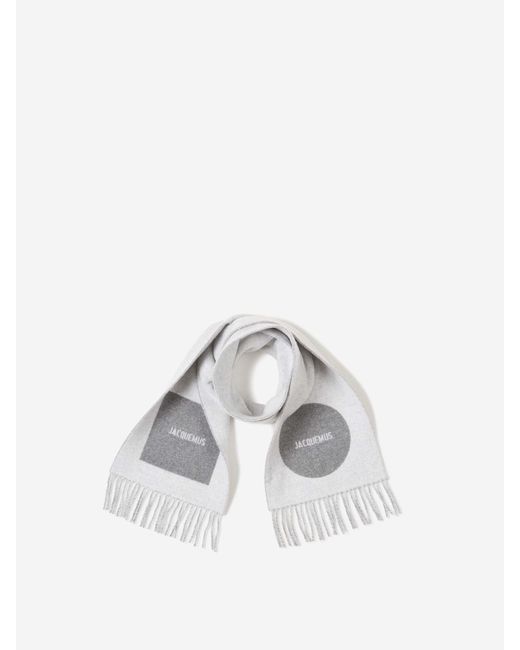 Jacquemus White Rond Carré Scarf
