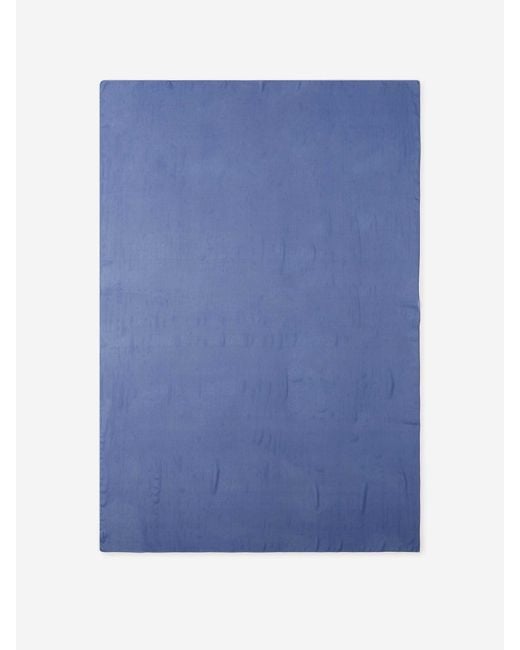 Santa Eulalia Blue Plain Silk Scarf