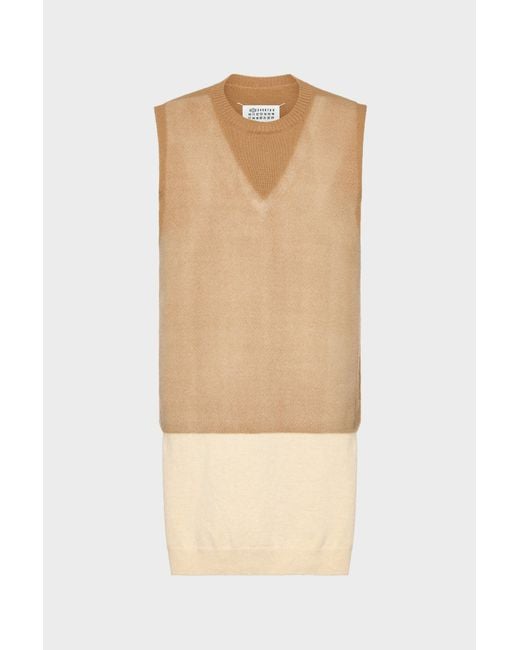 Maison Margiela Natural Double Layer Vest