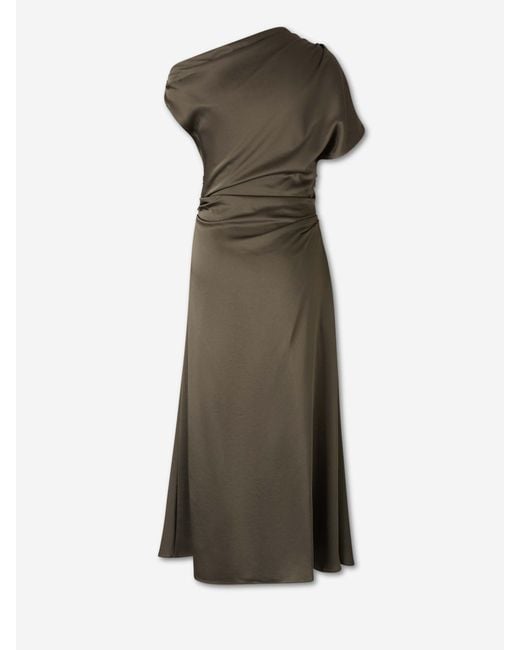 Jonathan Simkhai Green Asymmetrical Midi Dress
