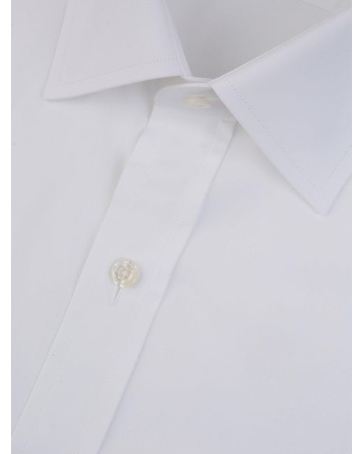 Tom Ford White Plain Cotton Shirt for men