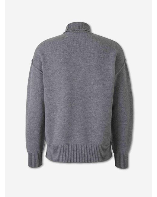 Pull À Col Roulé AMI pour homme en coloris Gray