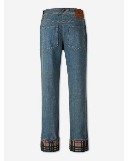 Burberry Blue Straight Jeans for men